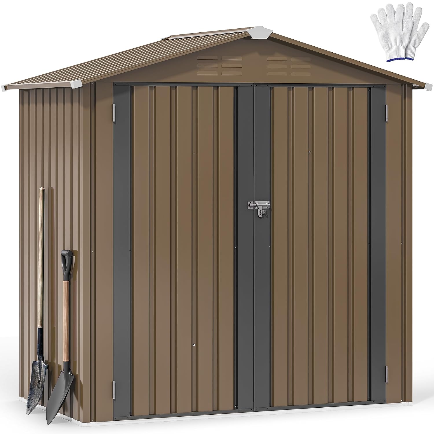 6x4ft Metal Outdoor Storage Sh - Outdoor Furniture Heavy review and price
