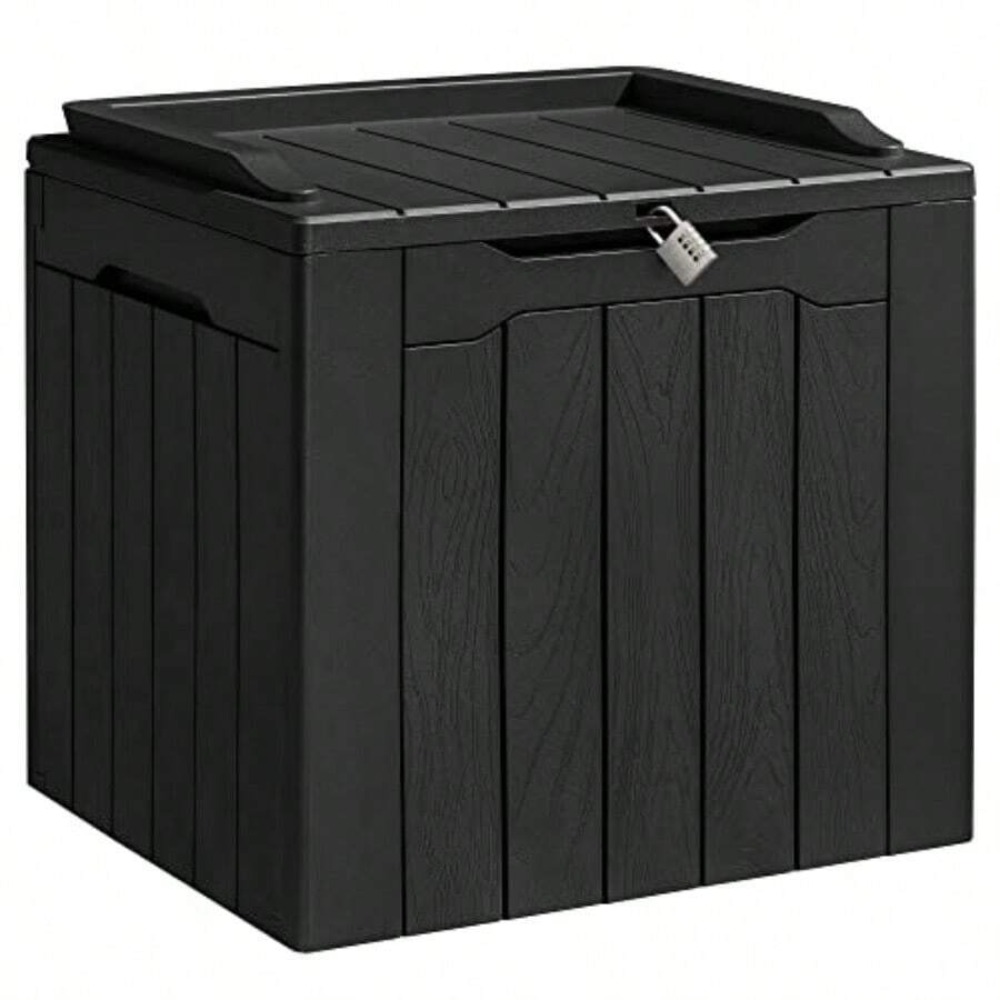 31 Gallon Resin Deck Box Water - Outdoor Furniture Heavy review and price