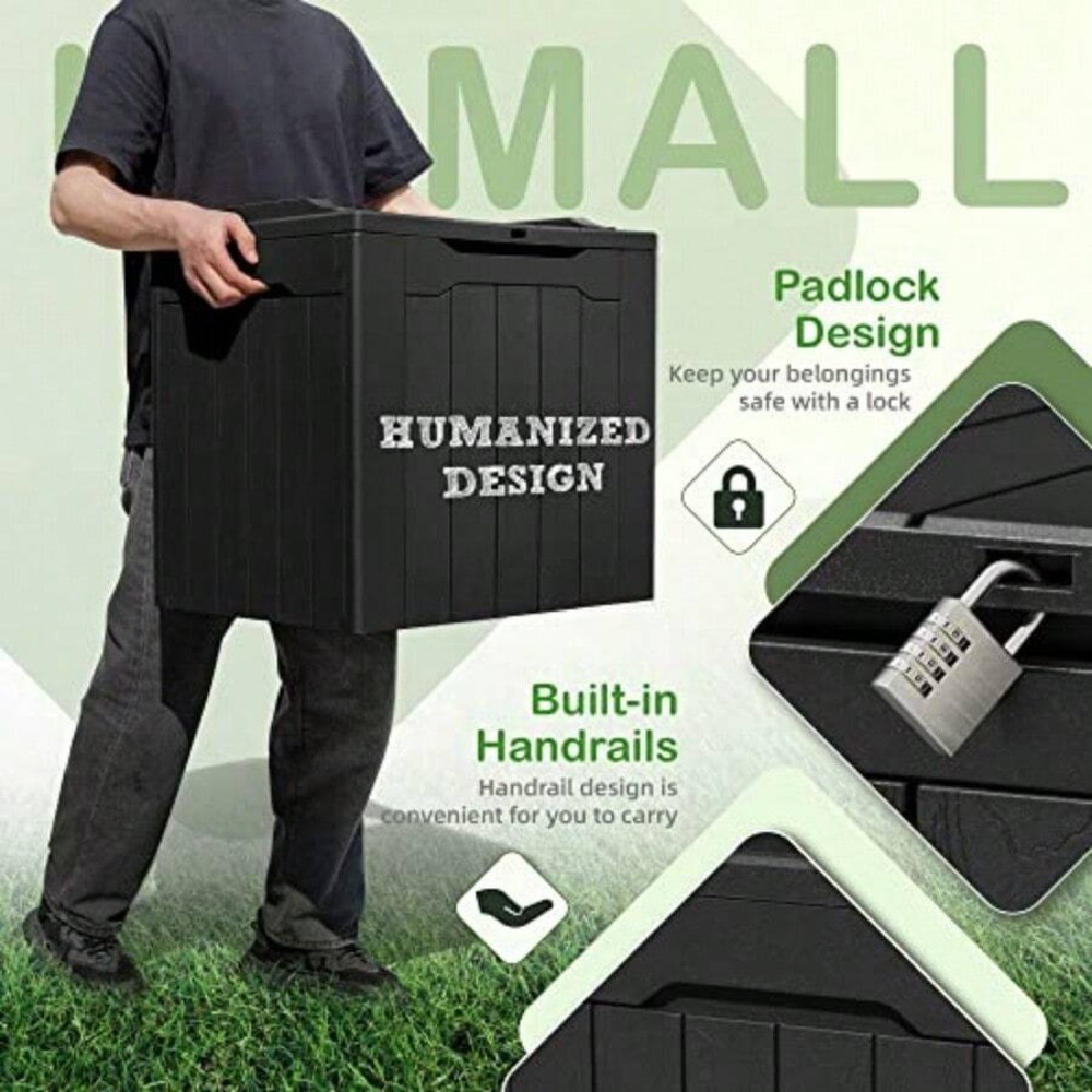 31 Gallon Resin Deck Box Water - Outdoor Furniture Heavy review and price