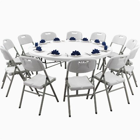 1.8 Round folding table dining - Outdoor Furniture Types review and price