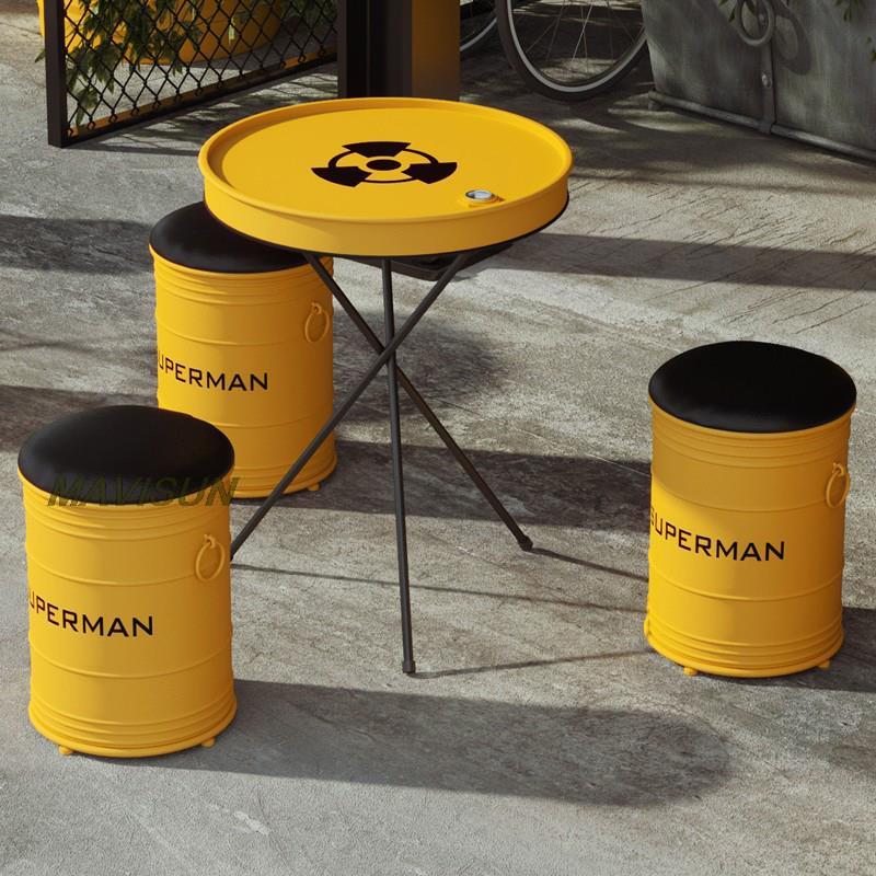 Creative Wrought Iron Oil Drum - Outdoor Furniture Oil review and price