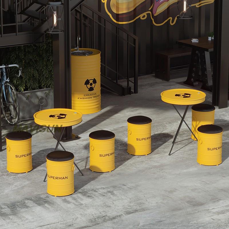 Creative Wrought Iron Oil Drum - Outdoor Furniture Oil review and price